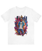 Hip-Hop Harmony Tee Streetwear Graffiti Boombox Mic: Music Notes Infused Hip-Hop Harmony T-Shirt T-Shirt Bigger Than Life   