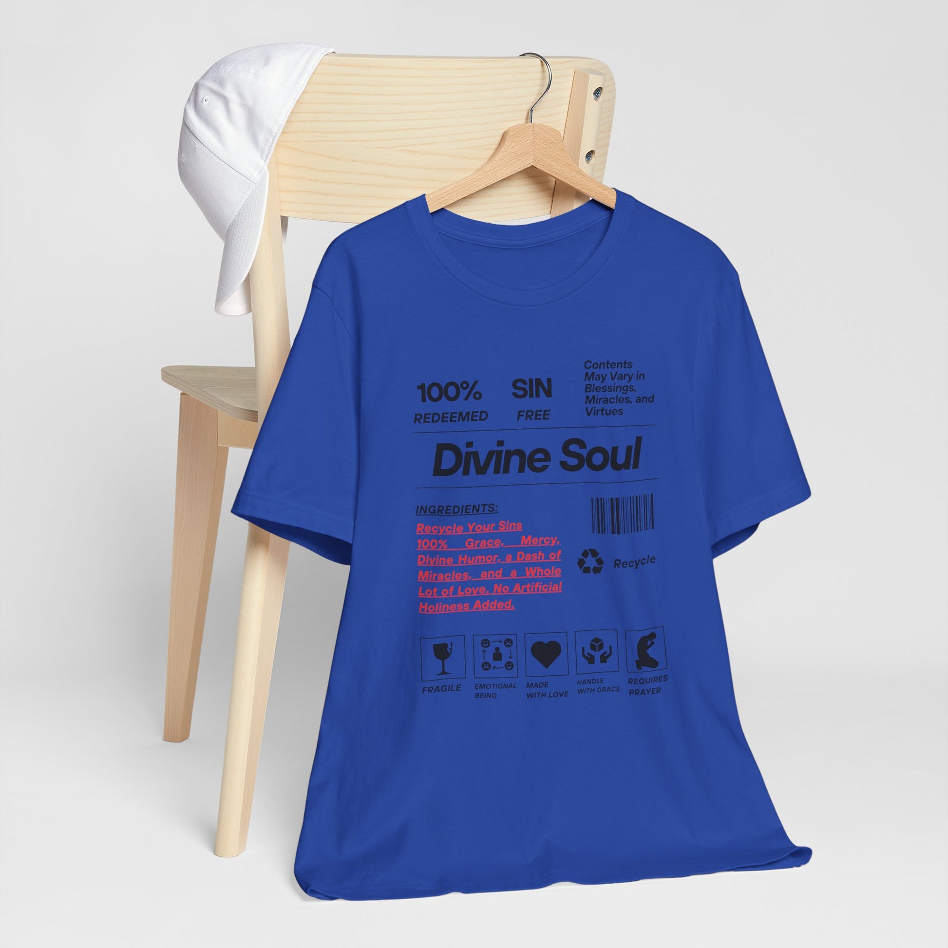 Divine Soul The Spiritual Essence Unisex Tee in M white, a versatile piece for casual wear