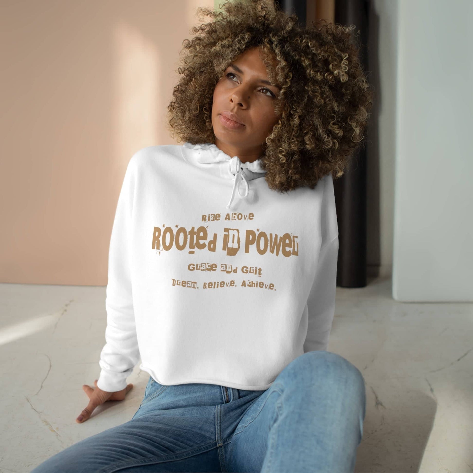 Rooted in Power Hoodie Hoodie Bigger Than Life White XS 