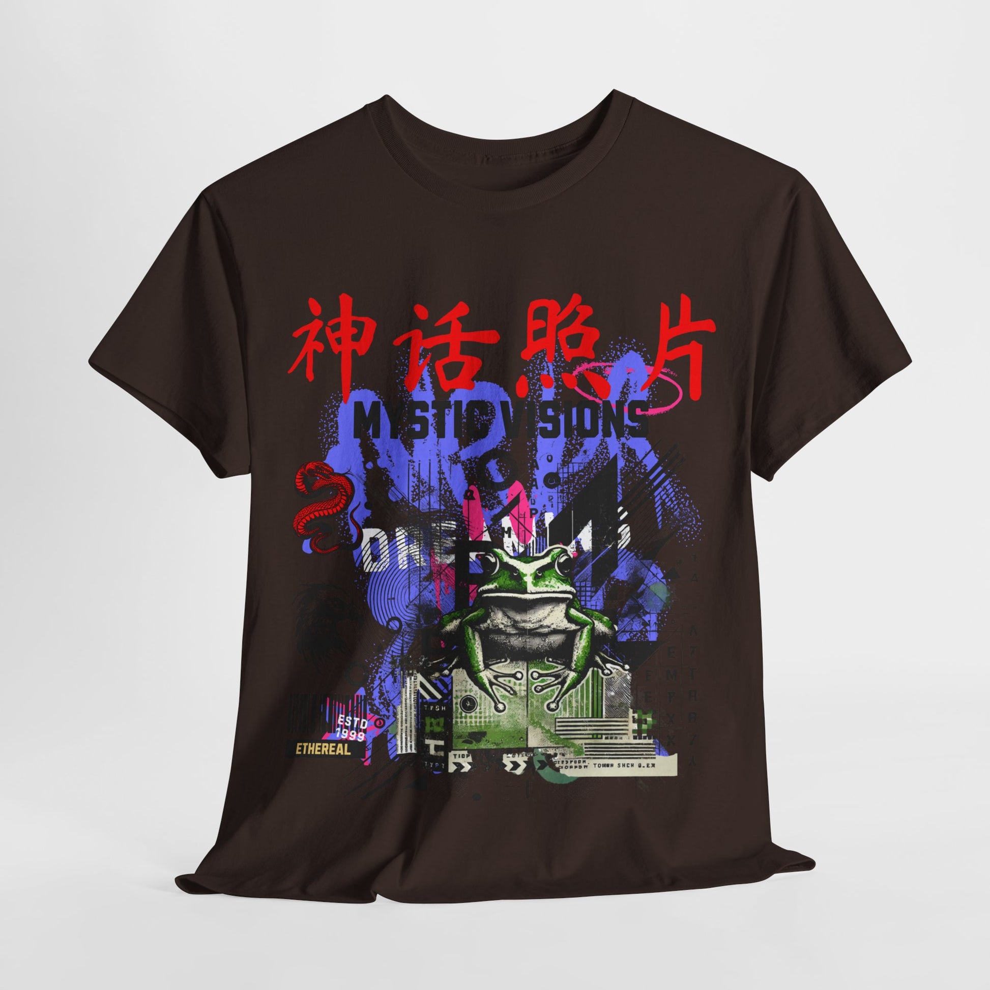 Futuristic Frog Unisex Heavy Cotton Tee