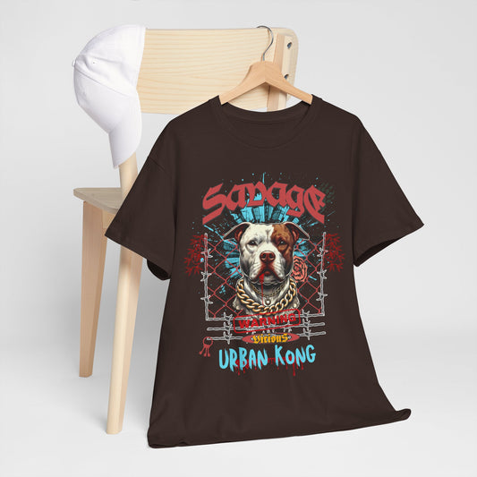 Savage Urban Kong T-Shirt - Bigger Than Life Fashions in M dark chocolate, crafted for Laid-back Street fashion