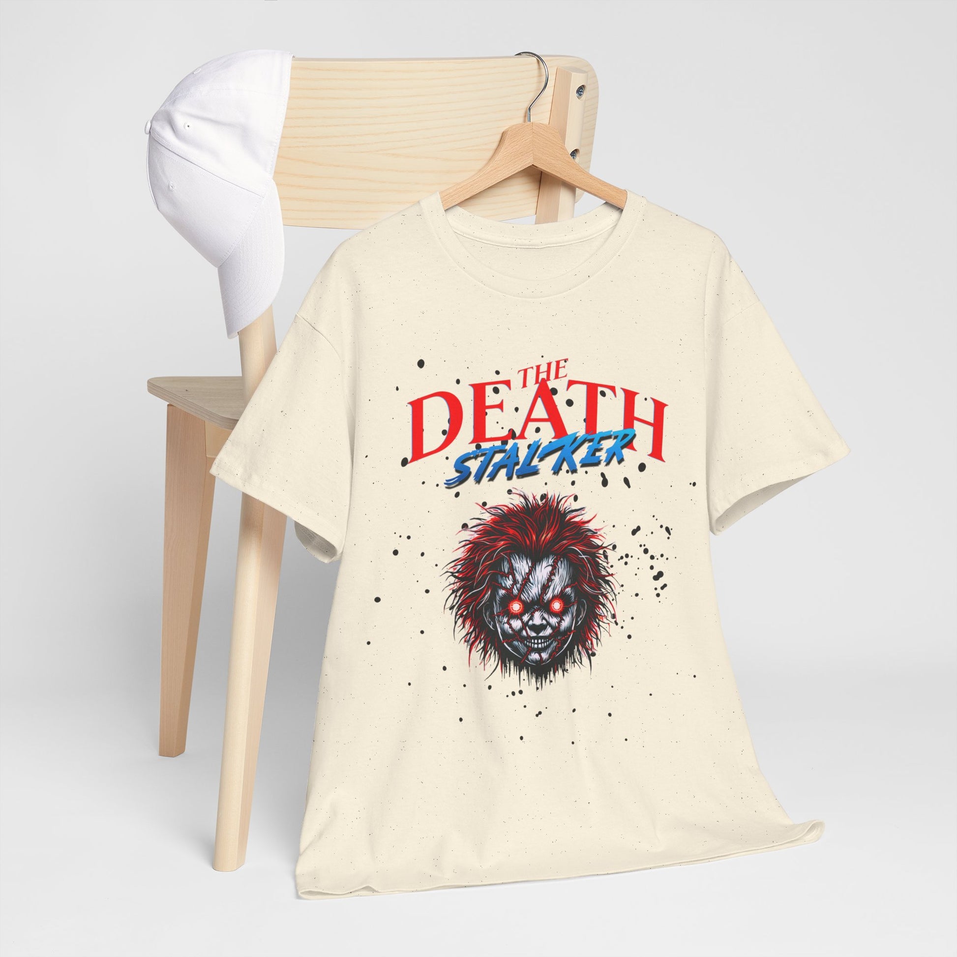 The Death Stalker Unisex Heavy Cotton Tee - Bold Horror-Inspired Design