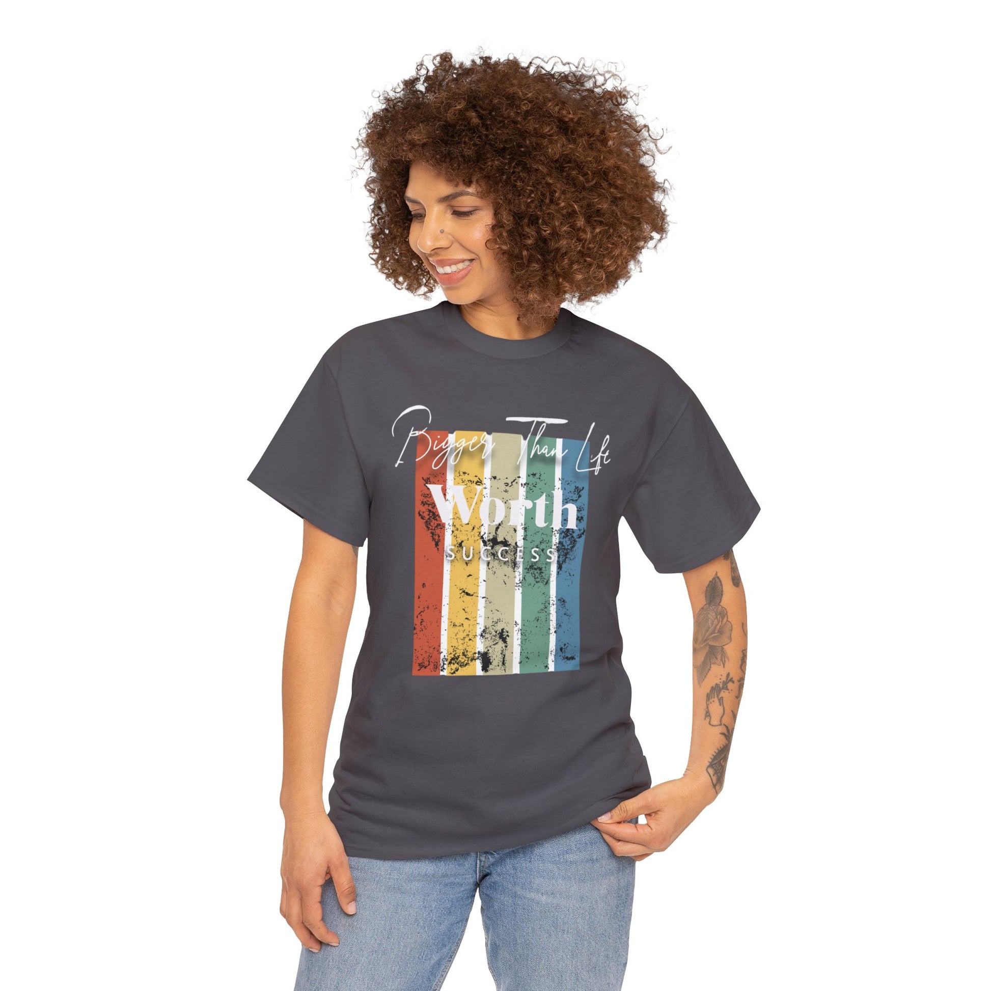 Stylish aspiration-themed tee, perfect for a modern, purpose-driven look.