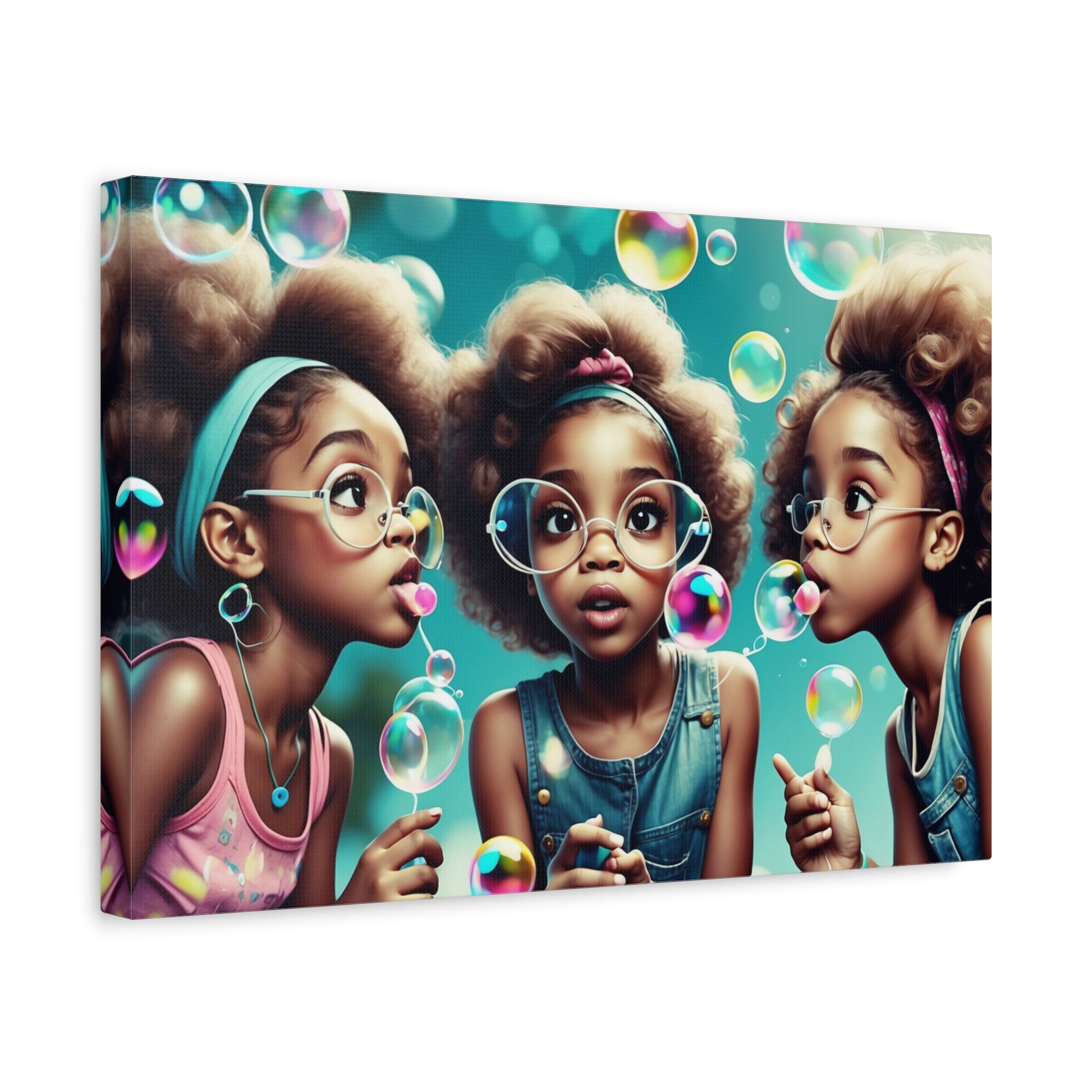 Bubble Dreams Canvas Art – A Playful Journey of Wonder and Joy