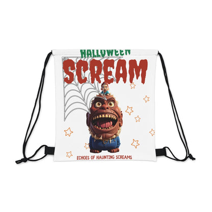 Halloween Scream: The Spook-tacular Drawstring Bag for All Your Treats Bags Bigger Than Life   