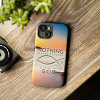 Divine Protection phone case with dual-layer durability and spiritual design.