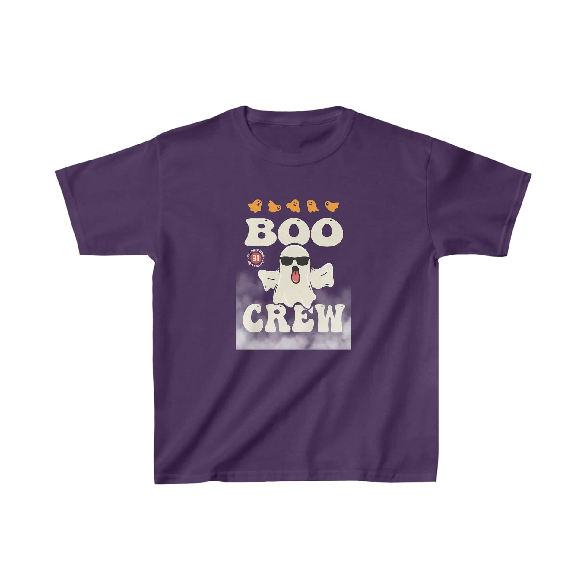 Boo Crew - Your Go-To Tee for the Whole Spook Squad Kids clothes Bigger Than Life XS Purple 