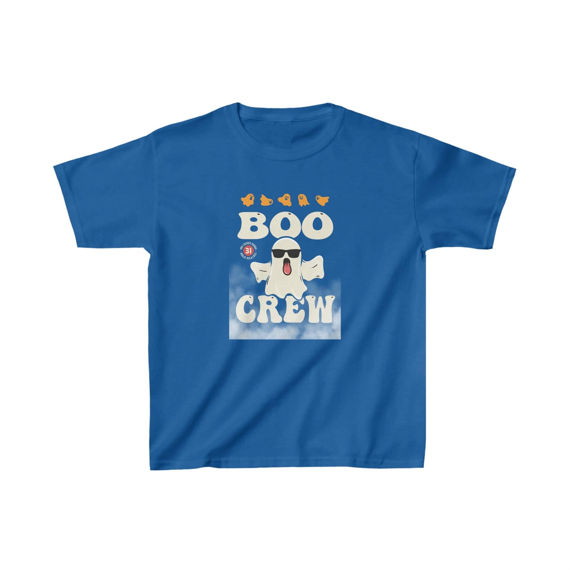 Boo Crew - Your Go-To Tee for the Whole Spook Squad Kids clothes Bigger Than Life XS Royal 