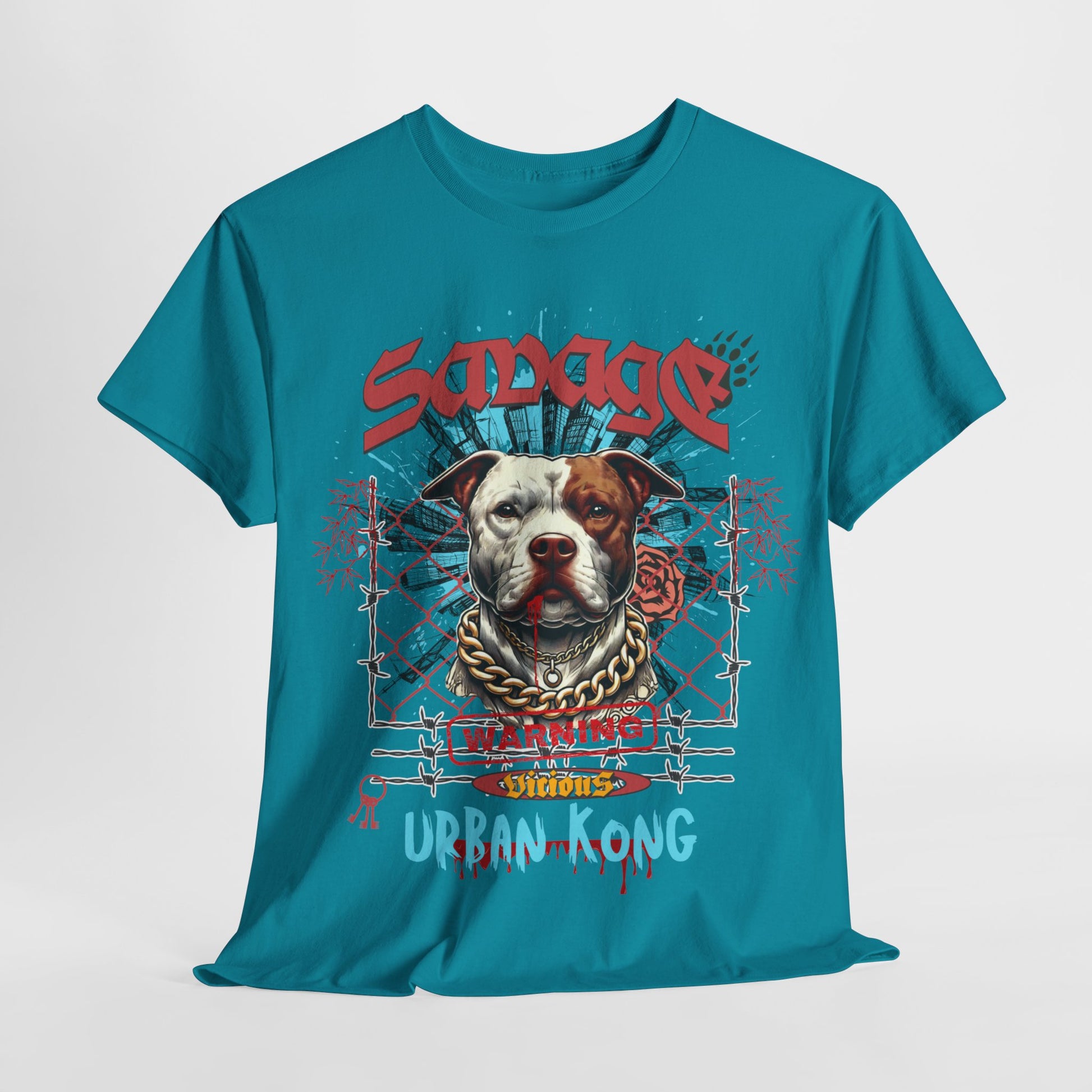 Savage Urban Kong T-Shirt - Bigger Than Life Fashions in S navy, ideal for bold, expressive Streetwear Looks