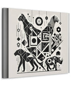 Monochrome Menagerie Canvas Art Canvas Bigger Than Life   