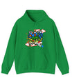 80s Baby Retro Unisex Hoodie in S irish green, a must-have for everyday fashion