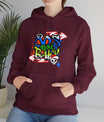 80s Baby Retro Unisex Hoodie in M Sport grey, a versatile piece for casual wear