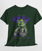 Hustle Bear Unisex Heavy Cotton Tee in S royal, crafted for comfort and S style