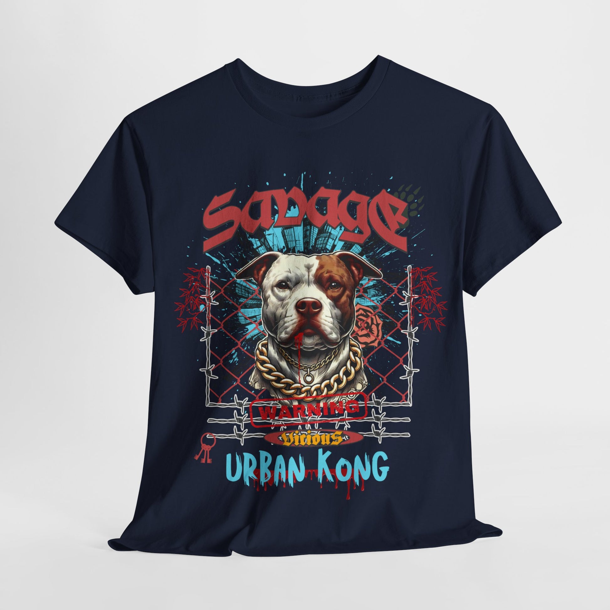 Savage Urban Kong T-Shirt - Bigger Than Life Fashions in S ice grey, urban gear for cool engaging fashion