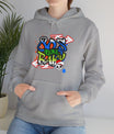 80s Baby Retro Unisex Hoodie in M Light blue, a versatile piece for casual wear