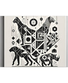 Monochrome Menagerie Canvas Art Canvas Bigger Than Life   