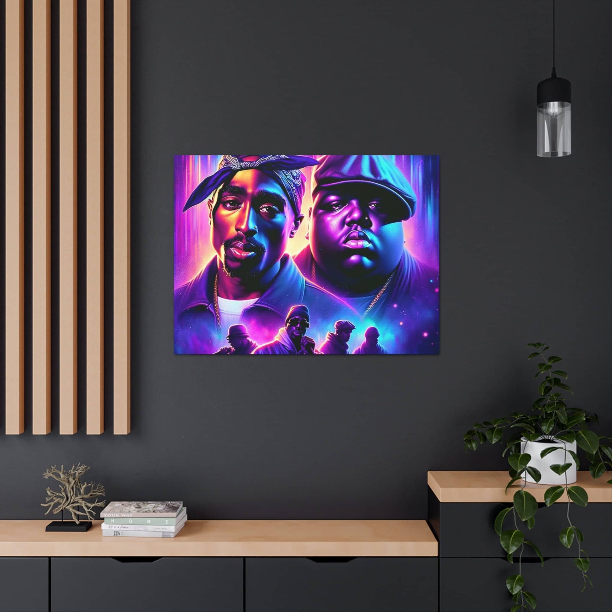 Hip-Hop Legends: The Luminaries Canvas Canvas Printify 40″ x 30″ 1.25" 