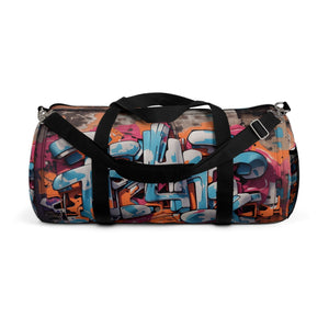 Pack your essentials in the Small Graffiti Fusion Duffle Bag, designed for both comfort and style.