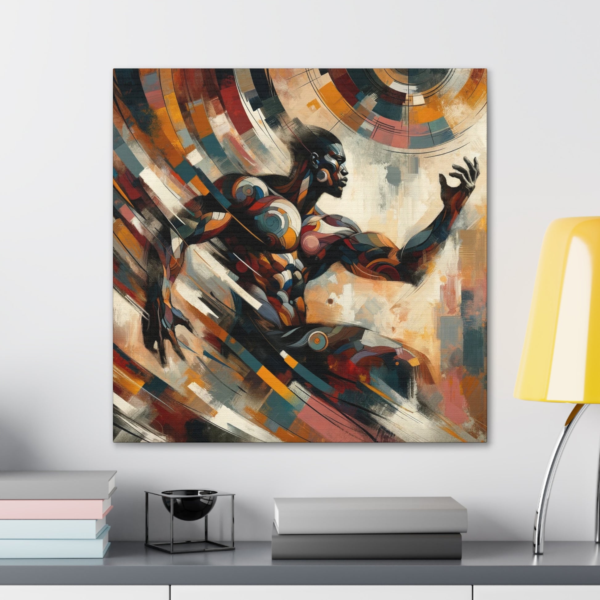 Celestial Rhythms Canvas Art: Cosmic Elegance Meets Modern Motion