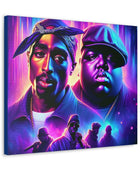 Hip-Hop Legends: The Luminaries Canvas Canvas Printify   