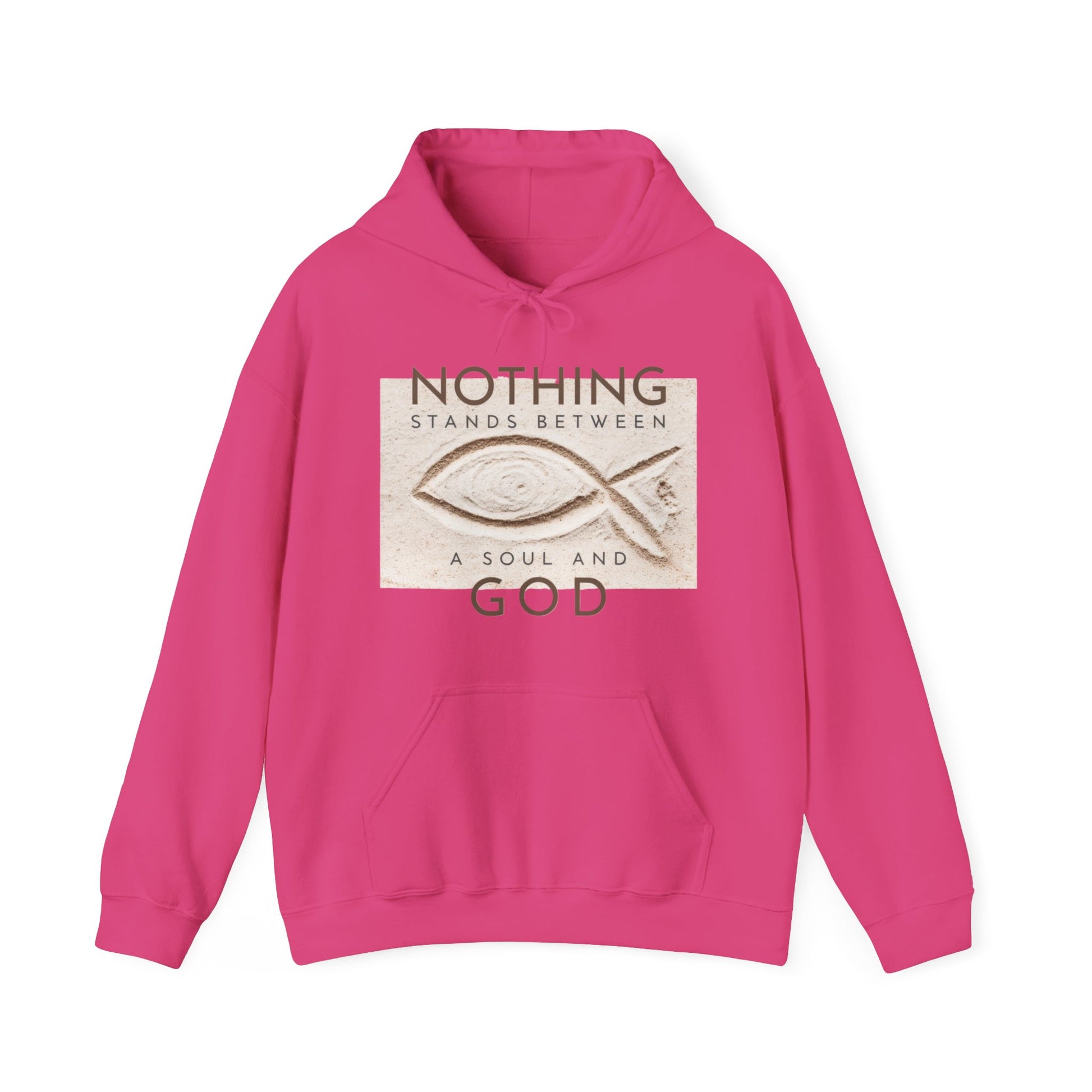 SoulSync A Soul Connection Unisex Hoodie in S Light pink, crafted for comfort and S style