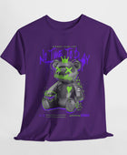 Hustle Bear Unisex Heavy Cotton Tee in S navy, a versatile piece for casual wear