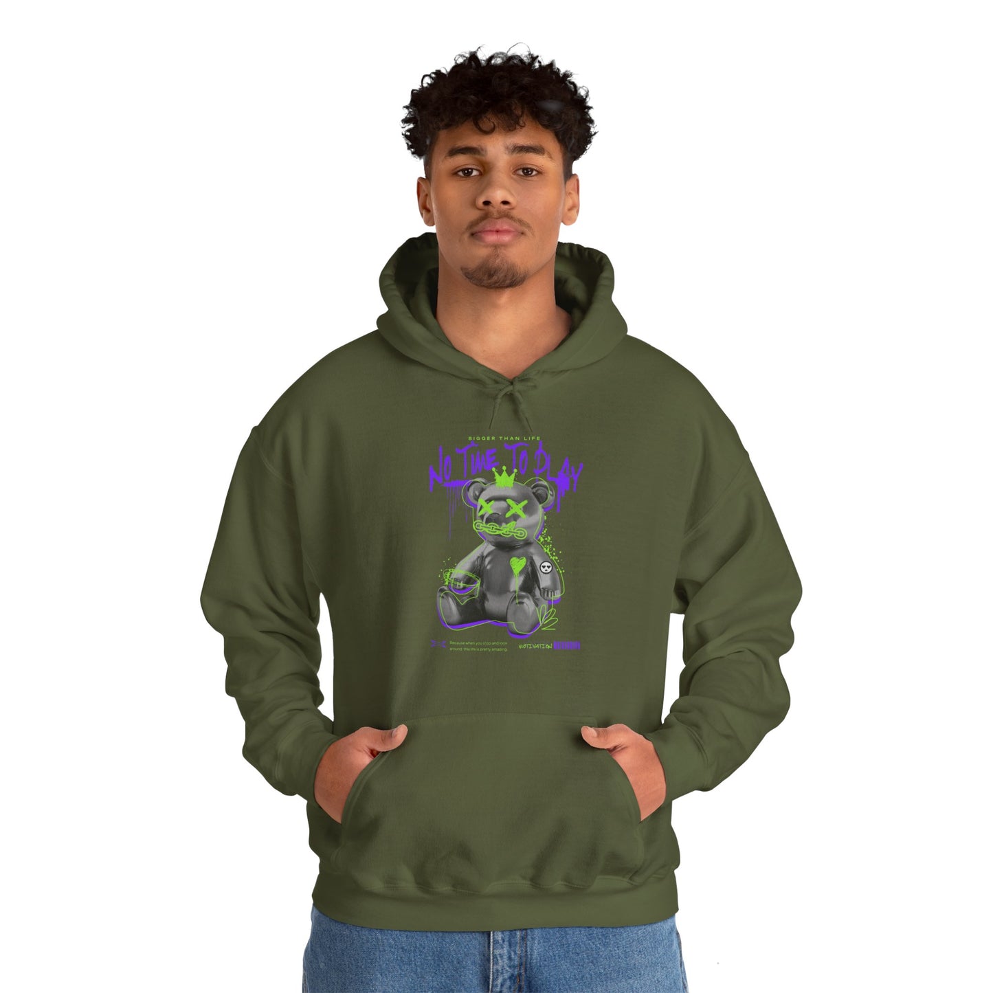 Hustle Bear Unisex Heavy Blend™ Hooded Sweatshirt