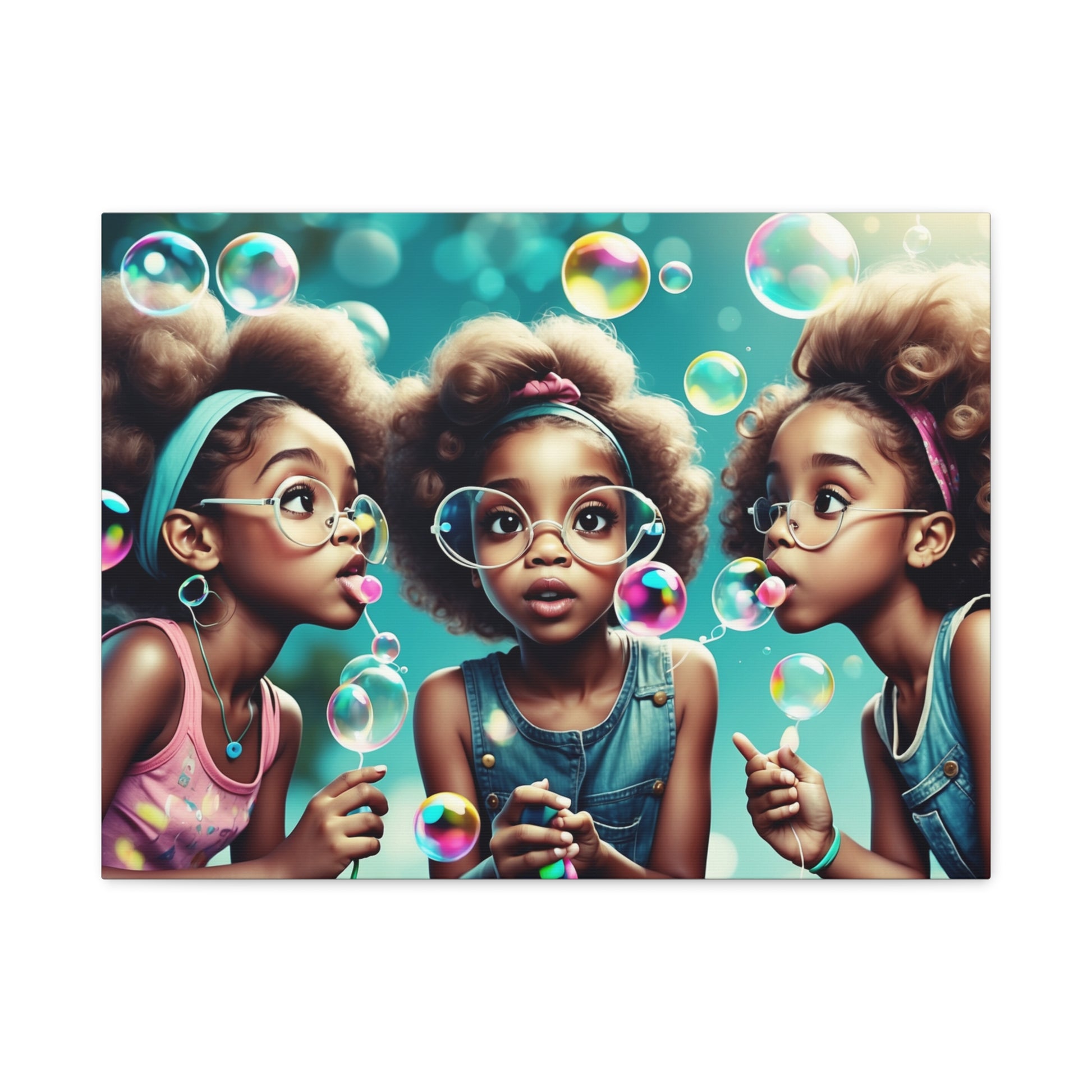 Bubble Dreams Canvas Art – A Playful Journey of Wonder and Joy