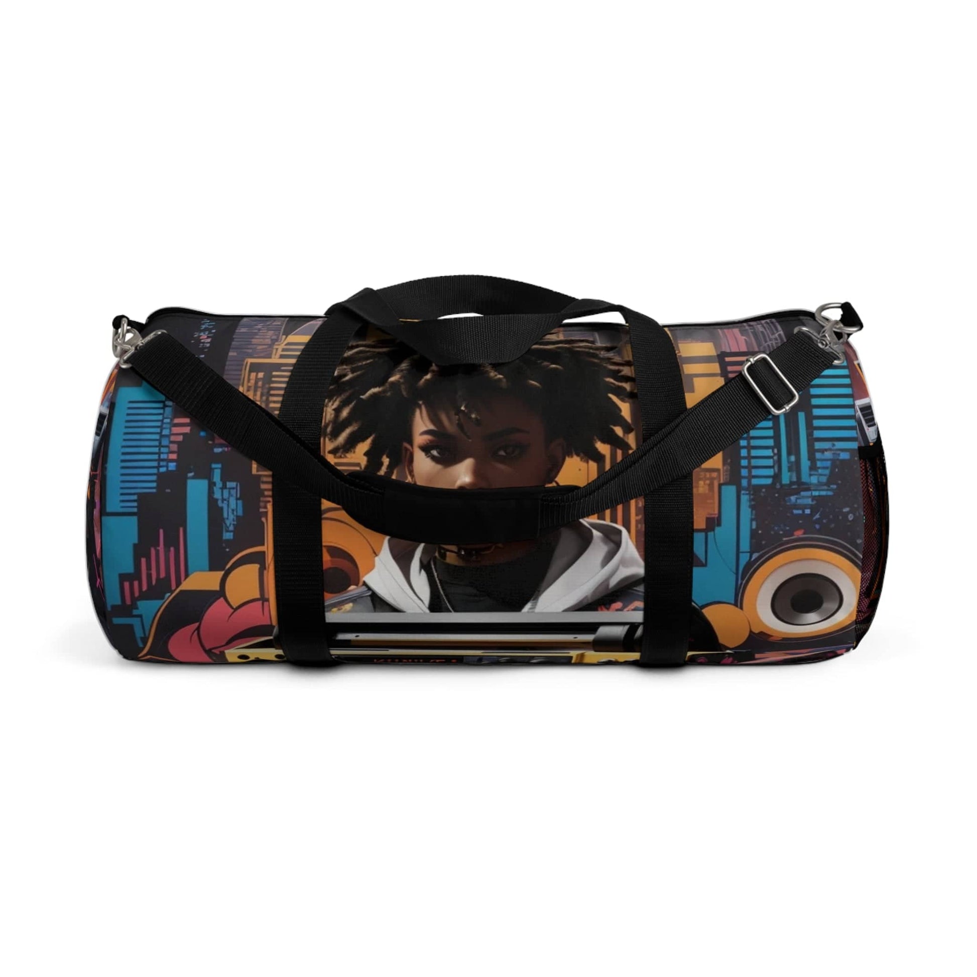 "RhythmRover: The Dynamic Canvas Hip-Hop Duffle Bag for Gym, Travel, Music Enthusiasts, and Urban Trendsetters" Bags Bigger Than Life   