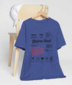 Divine Soul The Spiritual Essence Unisex Tee in M heather navy, a must-have for everyday fashion