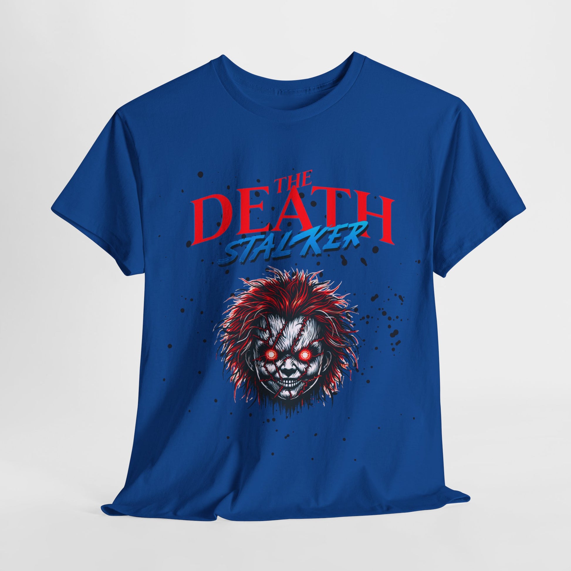 The Death Stalker Unisex Heavy Cotton Tee - Bold Horror-Inspired Design