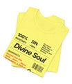 Divine Soul The Spiritual Essence Unisex Tee in L olive, crafted for comfort and S style