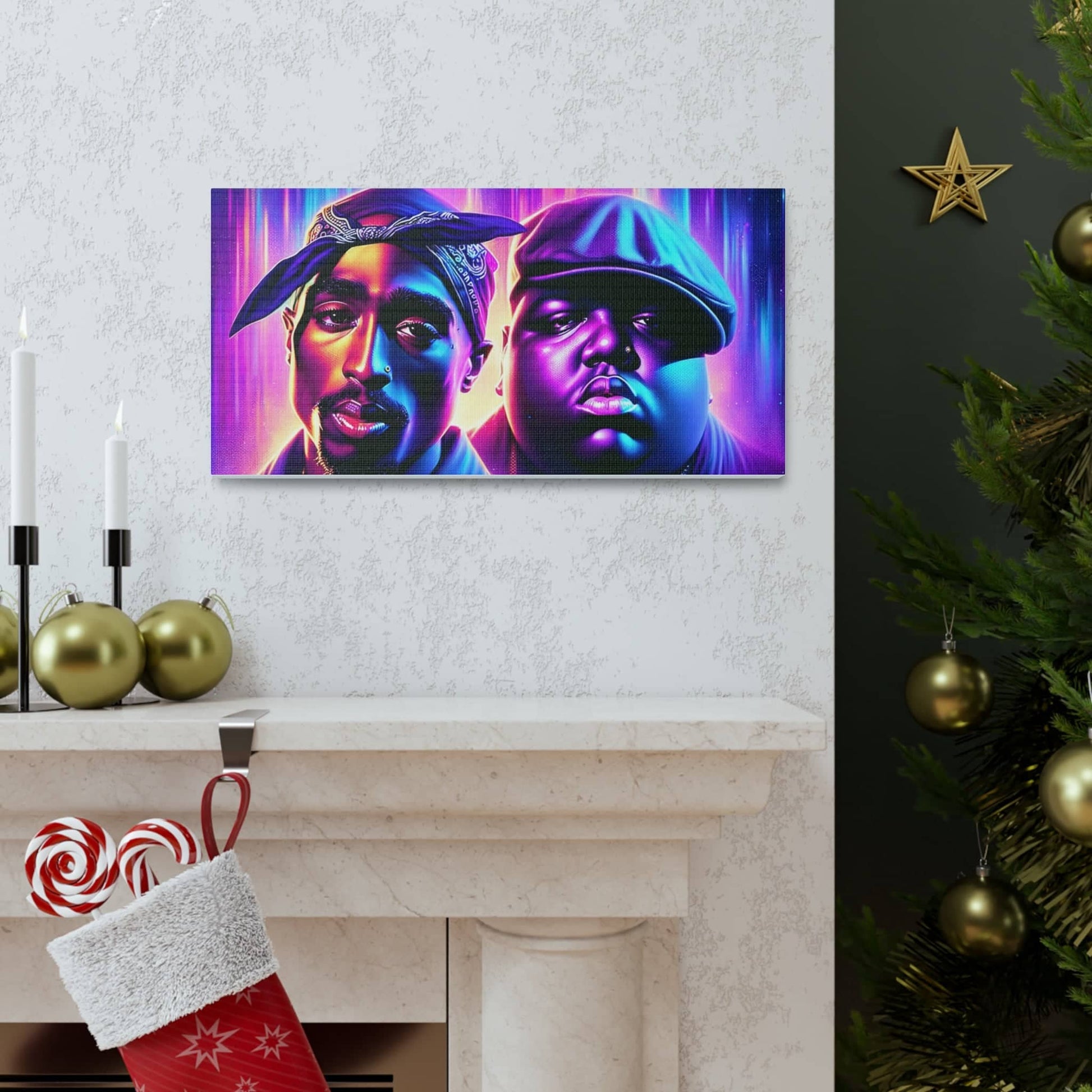 Hip-Hop Legends: The Luminaries Canvas Canvas Printify   