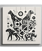 Monochrome Menagerie Canvas Art Canvas Bigger Than Life   