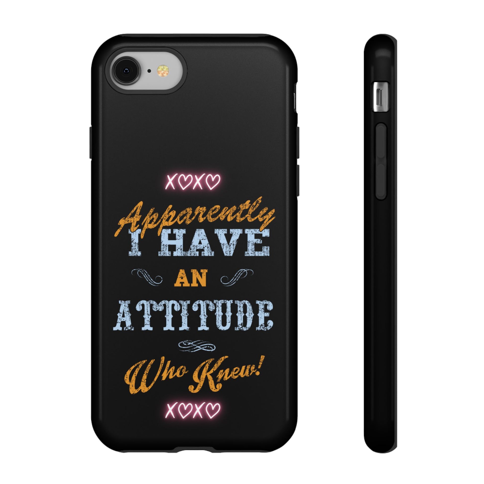 Show off your style with the Attitude Aura" - Empowerment Phone Case in iPhone 15, perfect for everyday use and making a statement.