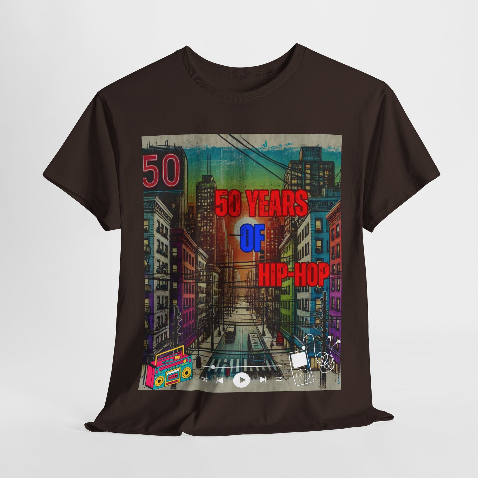 50 Years of Hip-Hop Unisex Cotton Tee - Celebrating a Music Revolution