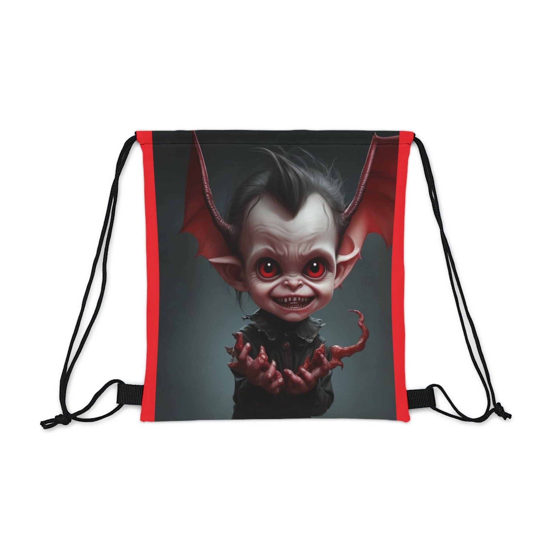Vampire Kiddo's Loot Bag: Gather Your Treats with this Fang-tastic Drawstring Bag Bags Bigger Than Life   