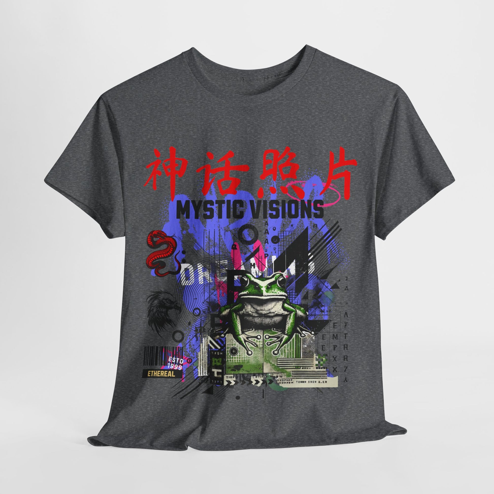 Futuristic Frog Unisex Heavy Cotton Tee