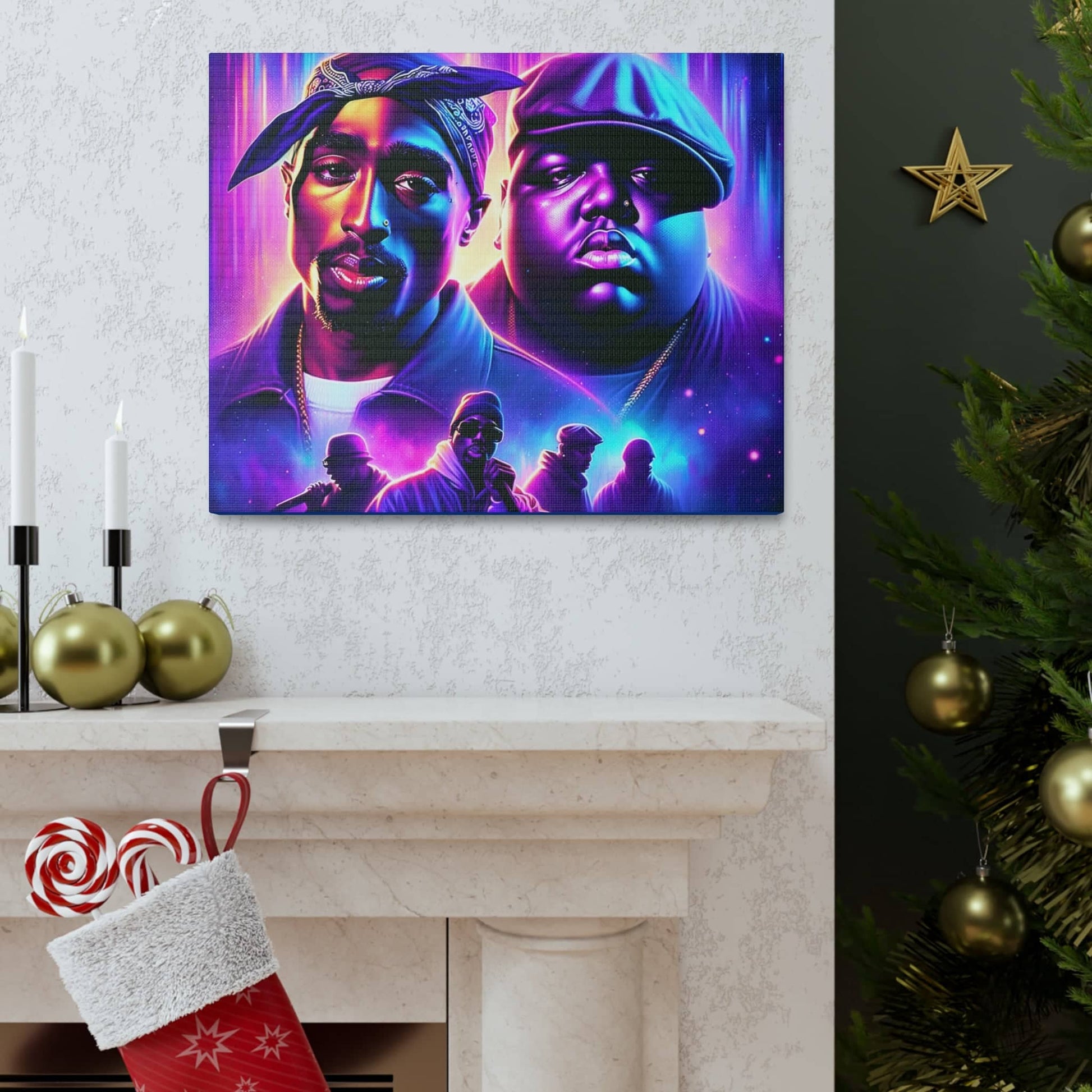 Hip-Hop Legends: The Luminaries Canvas Canvas Printify   