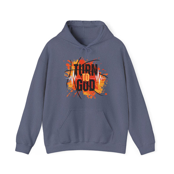 Divine Pivot Unisex Hoodie in S heather navy, crafted for comfort and S style