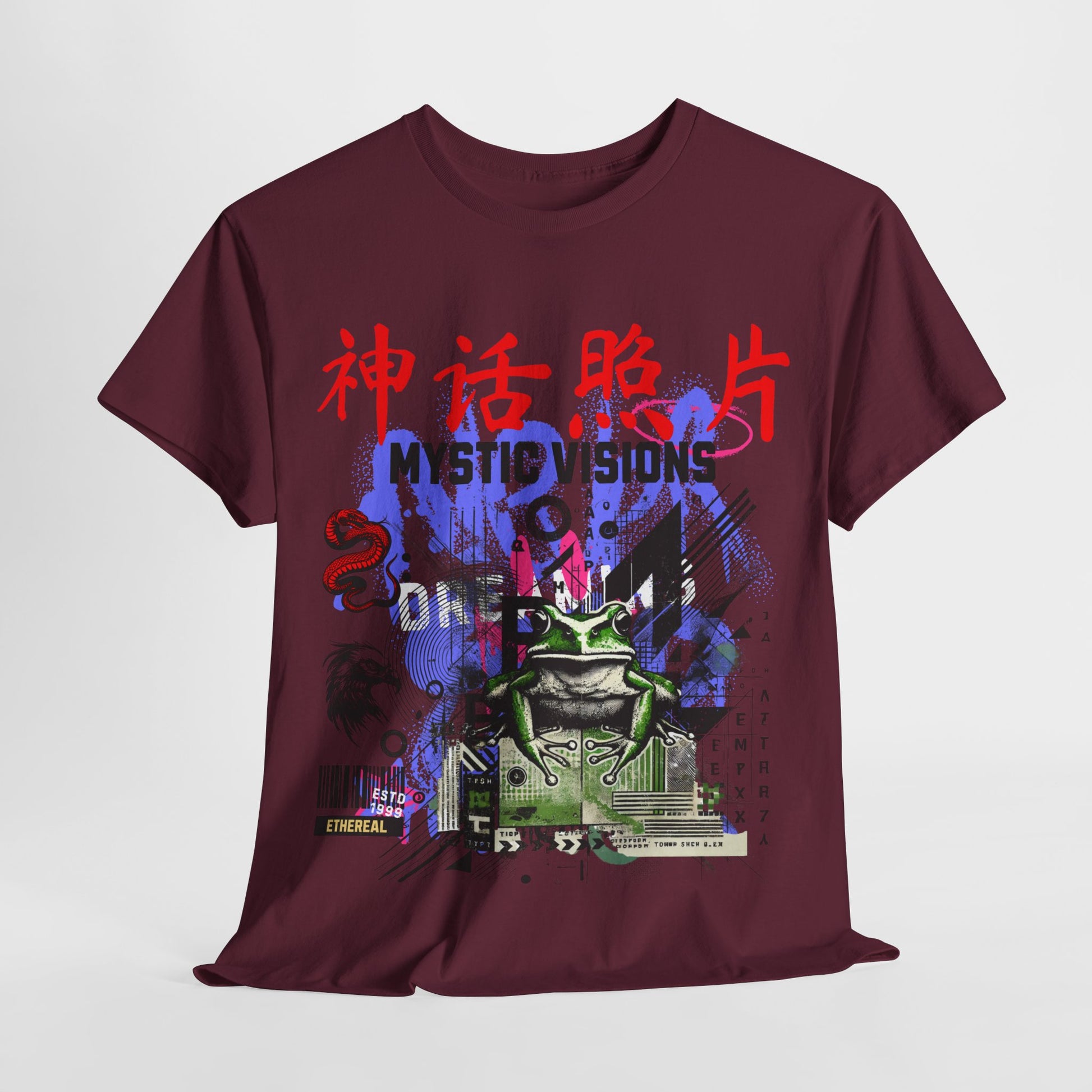 Futuristic Frog Unisex Heavy Cotton Tee