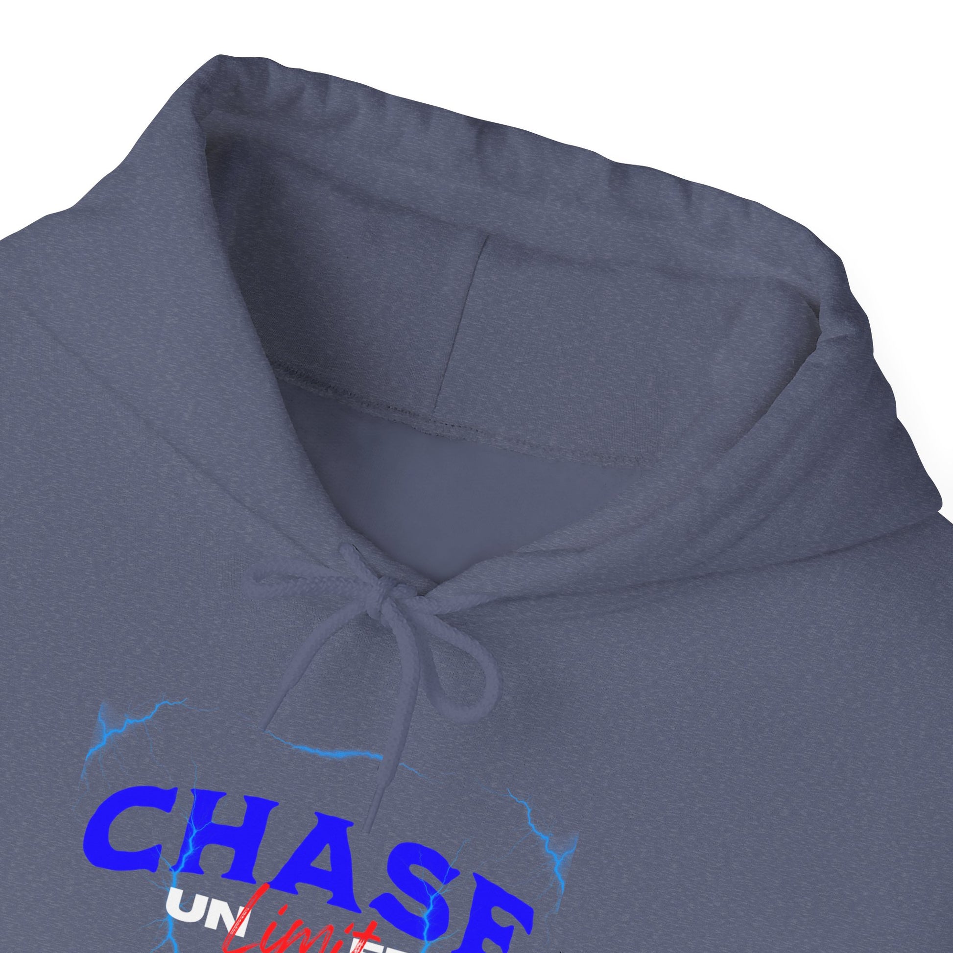 Chase Your Dreams Inspirational Classic Fit Hoodie in L heather navy, a versatile piece for casual wear