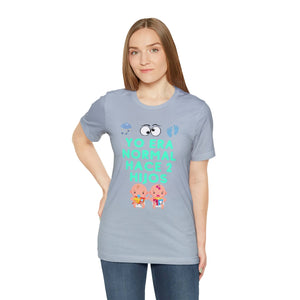 Yo Era Normal Hace 2 Hijos: The Perfect Unisex Tee for the Eternally Busy Parent T-Shirt Bigger Than Life Light Blue S 