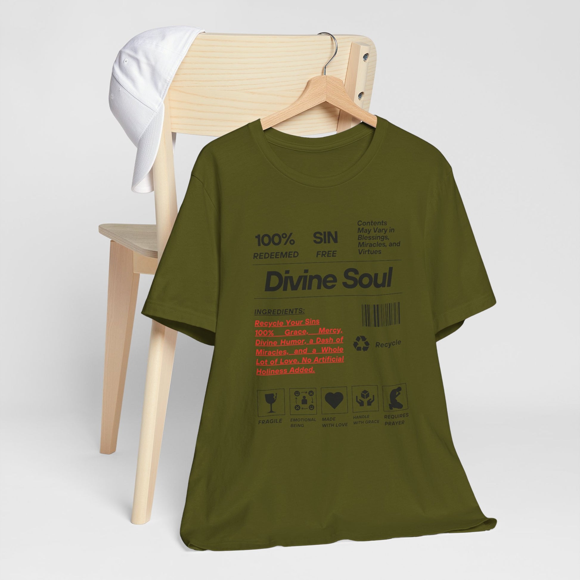 Divine Soul The Spiritual Essence Unisex Tee in L baby blue, a versatile piece for casual wear