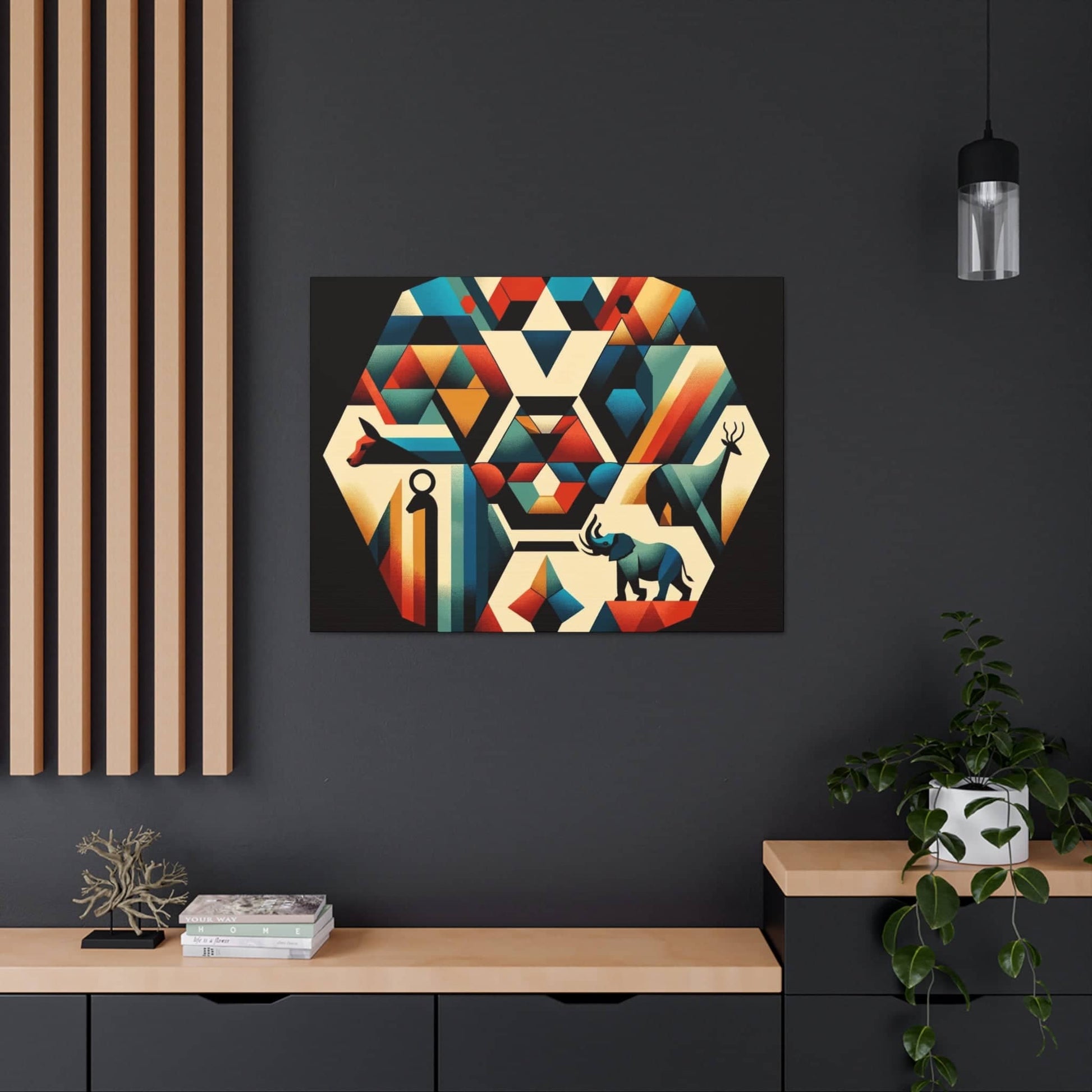 Geometric Wilderness Odyssey Canvas Canvas Bigger Than Life 40″ x 30″ 1.25" 