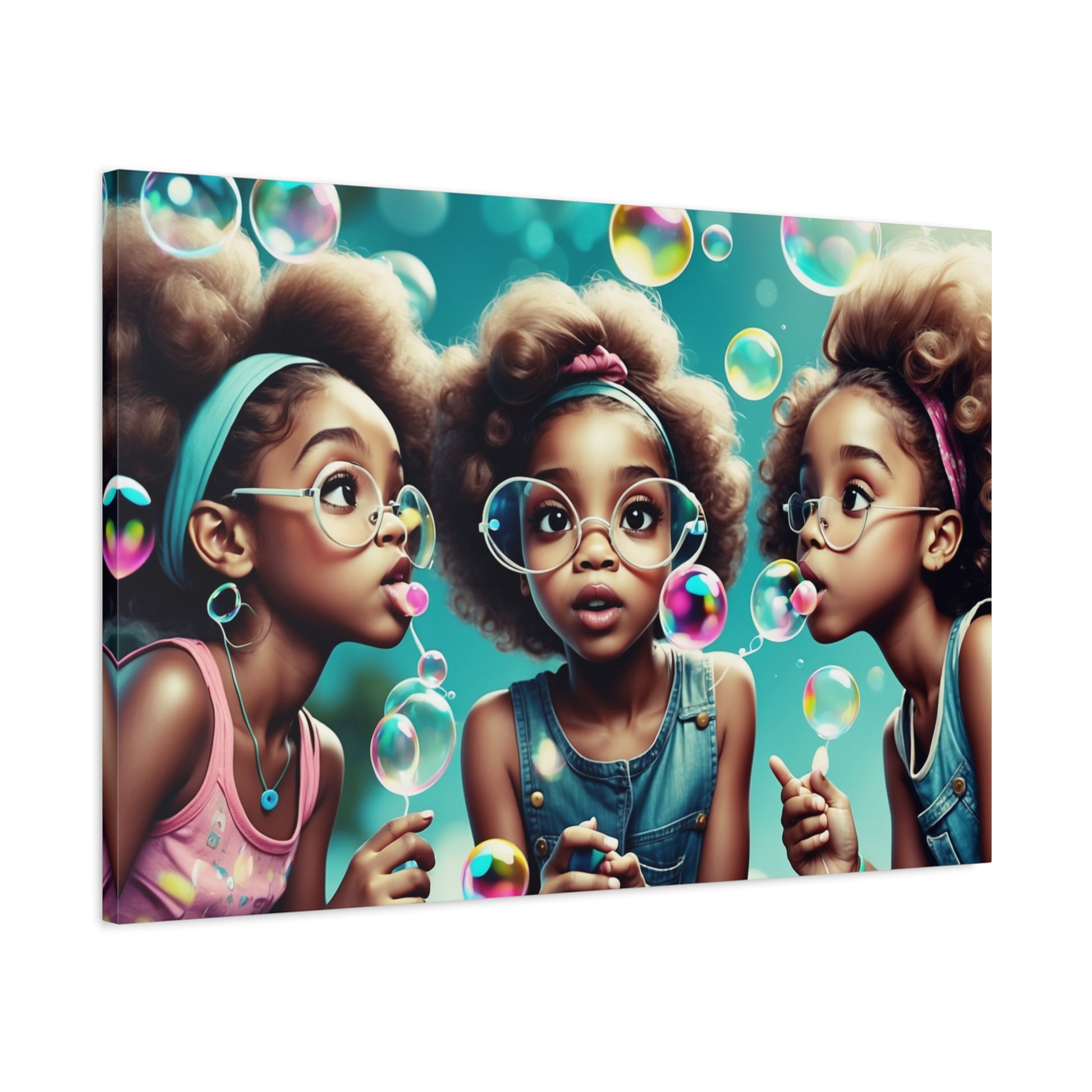 Bubble Dreams Canvas Art – A Playful Journey of Wonder and Joy