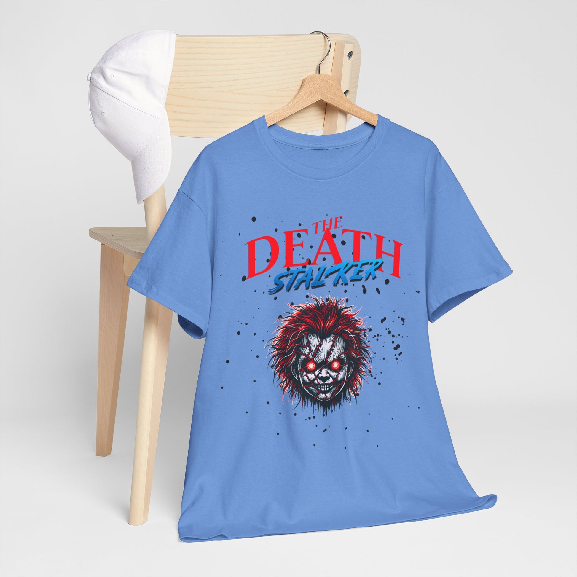 The Death Stalker Unisex Heavy Cotton Tee - Bold Horror-Inspired Design