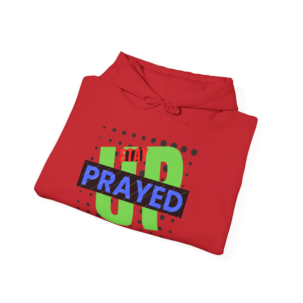 Stay Prayed Up Unisex Hoodie in L M maroon, a must-have for everyday fashion