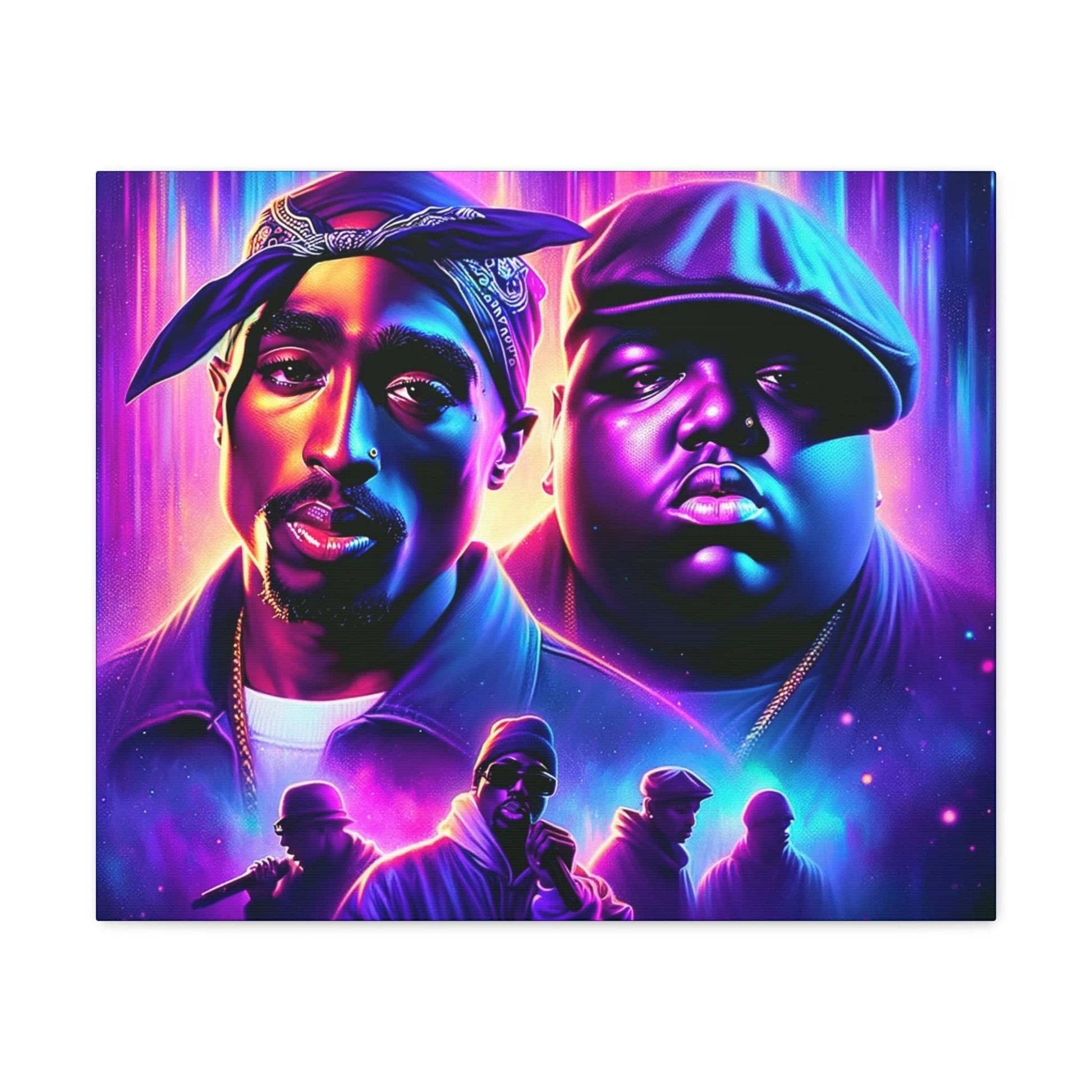 Hip-Hop Legends: The Luminaries Canvas Canvas Printify   