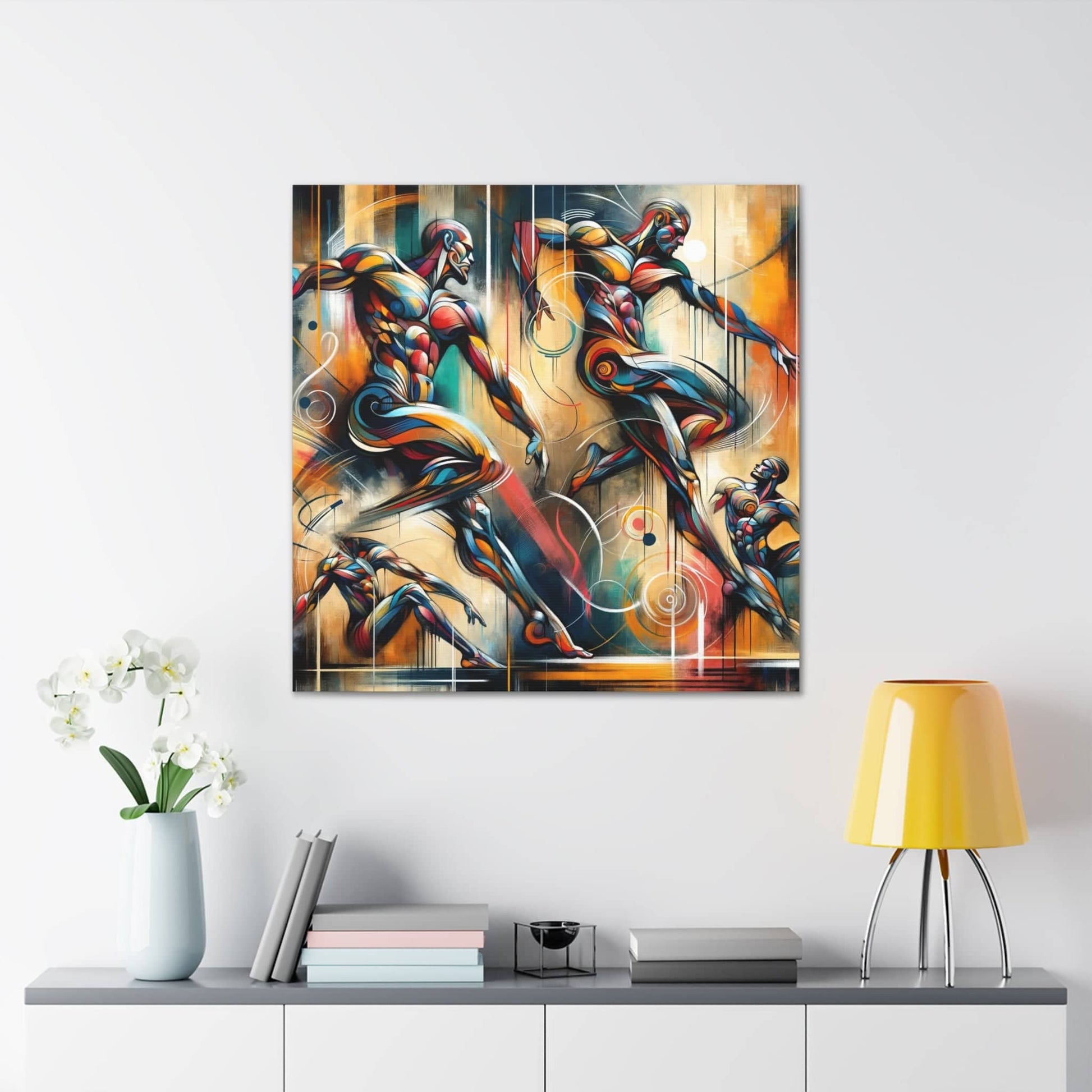 Athletic Motion Canvas Art Canvas Bigger Than Life   